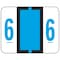 Smead Label, Bccrn, Endtab, "6", Blue Pk SMD67376 - alternate 1